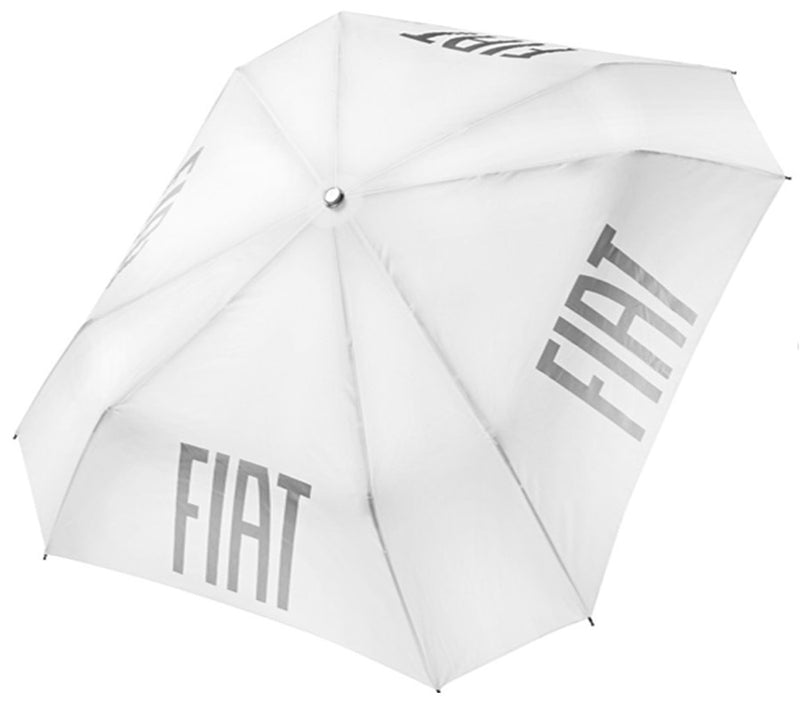 Retractable umbrella Fiat White